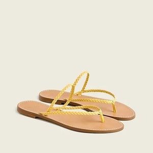 J. CREW Capri Braided-Strap Flip Flops Size 7.5 NWT